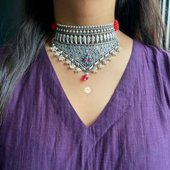 Jashn Pearl Thread Necklace Set