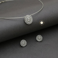 Sparkling Treasure Oval Hasli Earring Set