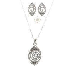 Sparkling Treasure Necklace with Earring