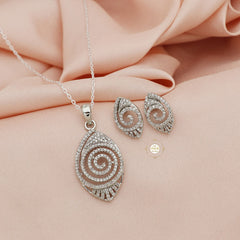 Sparkling Treasure Necklace with Earring
