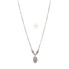 Sparkling Treasure Hamsa Necklace