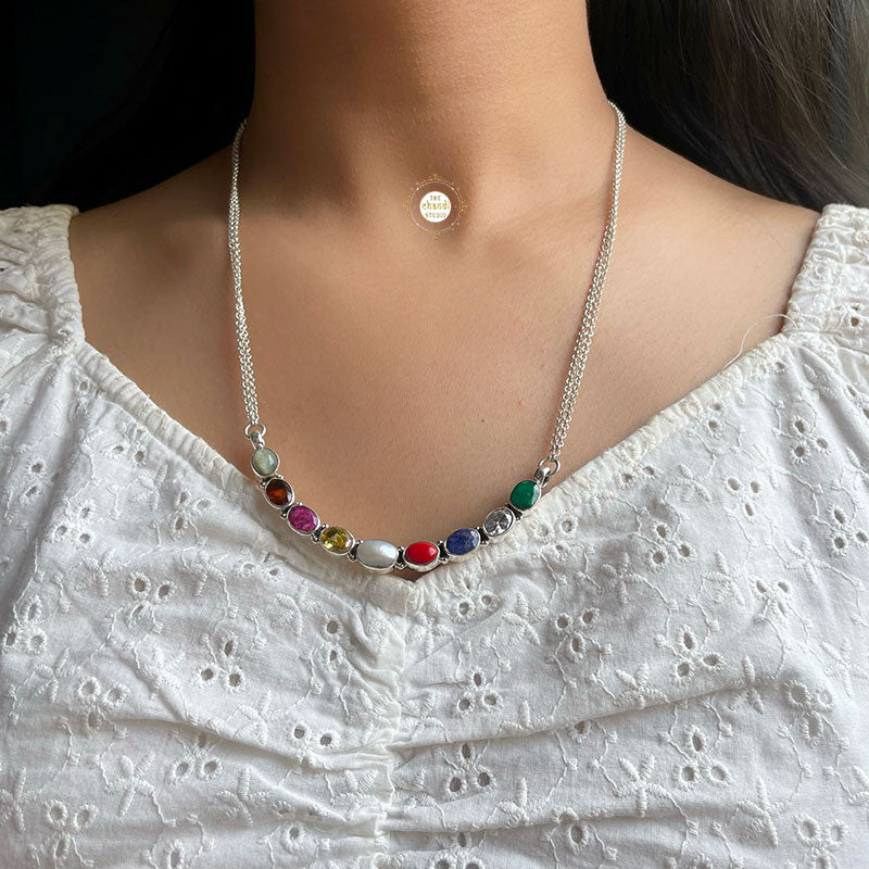 Buy Navratna Necklace Online in India