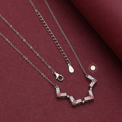Sparkling Silver Magnetic Shape Shifting Box Necklace