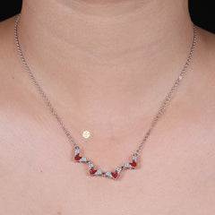 Sparkling Silver Magnetic Shape Shifting Box Necklace