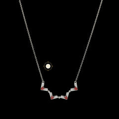 Sparkling Silver Magnetic Shape Shifting Box Necklace