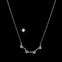 Sparkling Silver Magnetic Shape Shifting Box Necklace