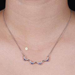 Sparkling Silver Magnetic Shape Shifting Box Necklace