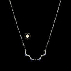 Sparkling Silver Magnetic Shape Shifting Box Necklace