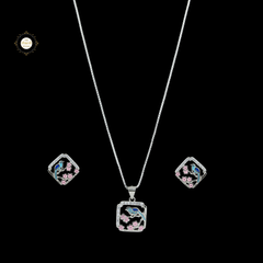 Sparkling Whispering Sparrow Necklace Set