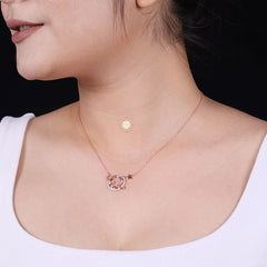 Sparkling Silver Galaxy Necklace