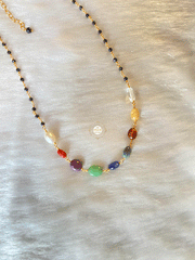 Natural Stone Navratna Mangalsutra