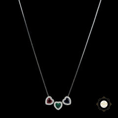 Sparkling Silver I Heart You Necklace