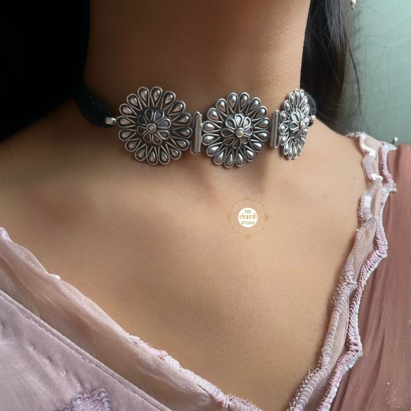 silver necklace