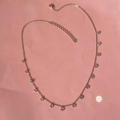 Sparkling Silver Delicate Desire Necklace