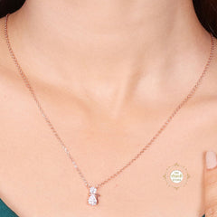 Sparkling Silver Kitty Necklace