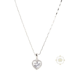Sparkling Silver Eternal Love Necklace