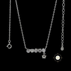 Sparkling Silver You are So Sweet Necklace