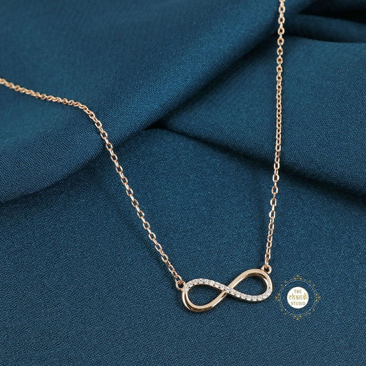 Sparkling Treasure Infinity Necklace
