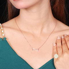 Sparkling Treasure Infinity Necklace