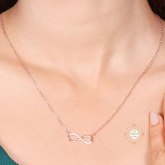 Sparkling Treasure Infinity Necklace