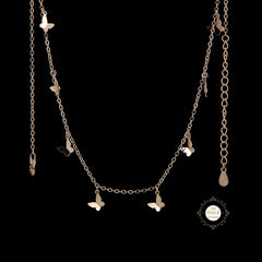 Sparkling Silver Butterfly Necklace