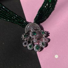 Sparkling Regal Forest Splendor Necklace Set