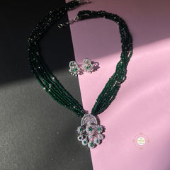 Sparkling Regal Forest Splendor Necklace Set