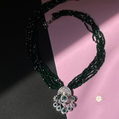 Sparkling Regal Forest Splendor Necklace Set
