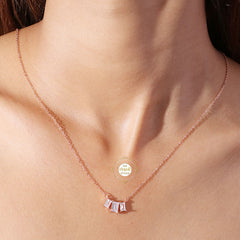 Sparkling Silver Trio Magic Necklace