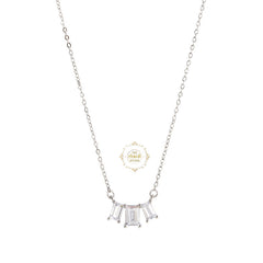 Sparkling Silver Trio Magic Necklace