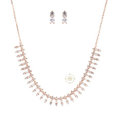Sparkling Silver Ice Queen Necklace with Earring