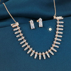 Sparkling Silver Ice Queen Necklace with Earring