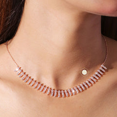 Sparkling Silver Ice Queen Necklace with Earring