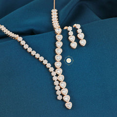 Sparkling Silver Forever Yours Necklace with Earring