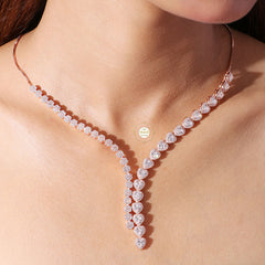 Sparkling Silver Forever Yours Necklace with Earring