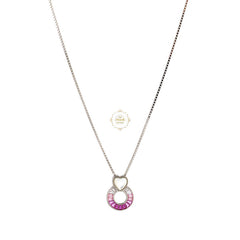 Sparkling Silver Blush Harmony Necklace