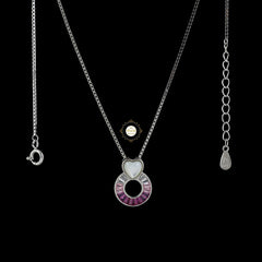 Sparkling Silver Blush Harmony Necklace