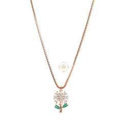 Sparkling Silver Whimsy Bloom Necklace