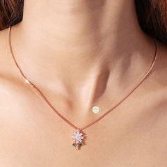 Sparkling Silver Whimsy Bloom Necklace