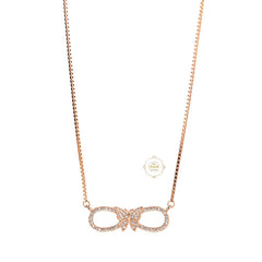 Sparkling Silver Wings of Forever Necklace