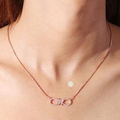 Sparkling Silver Wings of Forever Necklace