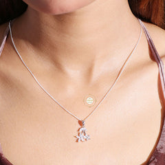 Sparkling Silver Treasure Necklace Set