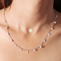 Sparkling Silver Treasure Necklace Set