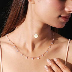 Sparkling Silver Treasure Necklace Set