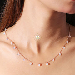 Sparkling Silver Treasure Necklace Set