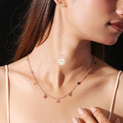 Sparkling Silver Treasure Snowflake Necklace