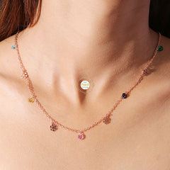 Sparkling Silver Treasure Snowflake Necklace