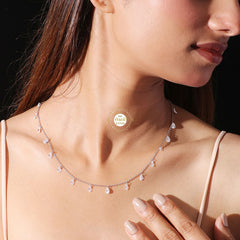 Sparkling Silver Treasure Necklace