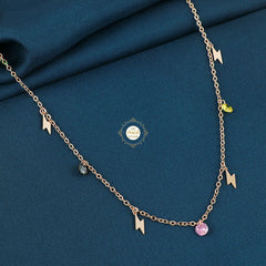 Sparkling Silver Treasure Thunder Necklace