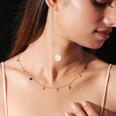 Sparkling Silver Treasure Thunder Necklace